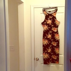 Body fit floral dress